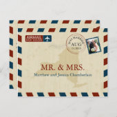 ニューヨークエアメール | 結婚感謝 ポストカード (正面/裏面)