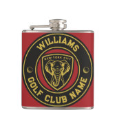 ニューヨークエレファントゴルフクラブプレイヤー名 フラスク (正面)