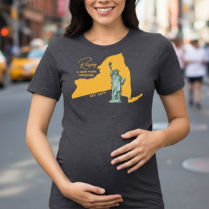 ニューヨークオリジナル育児マップとスタチューママ トライブレンドTシャツ