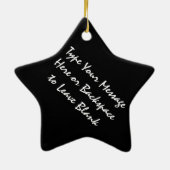 ニューヨークオーナメントパーソナライズされたお土産デコレーション セラミックオーナメント (裏面)