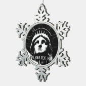 ニューヨークオーナメントパーソナライズされたニューヨークサミナリー スノーフレークピューターオーナメント (右)