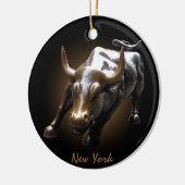 ニューヨークオーナメントパーソナライズされたニューヨーク装飾 セラミックオーナメント (左)