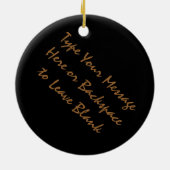 ニューヨークオーナメントパーソナライズされたニューヨーク装飾 セラミックオーナメント (裏面)