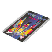 ニューヨークカラフルシティタイムズスクエアトラベルポスター マグネット (左側)