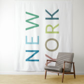 ニューヨークカラフル文字 タペストリー (インサイチュ)