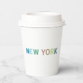 ニューヨークカラフル文字 紙コップ (裏面)