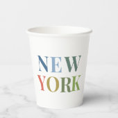 ニューヨークカラフル文字 紙コップ (裏面)