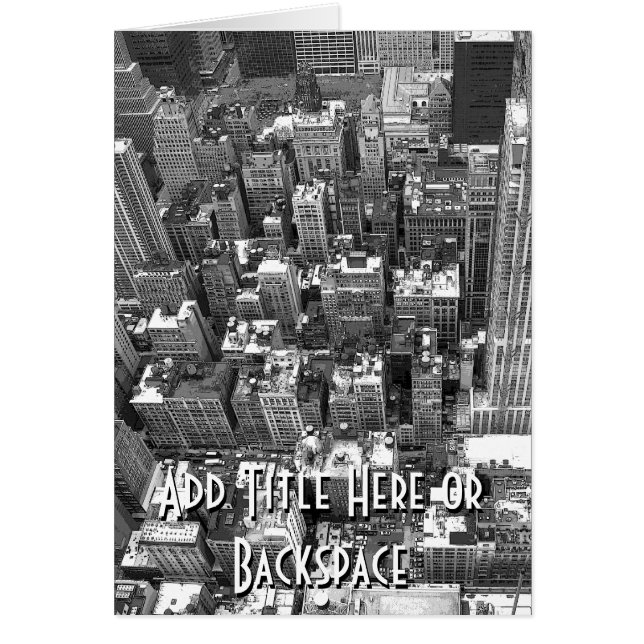 ニューヨークカードシティスケープNew York土産カード (正面)