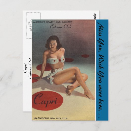 ニューヨークキャプリカバナクラブナイトクラブ ポストカード (正面/裏面)