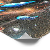 ニューヨーククイーンズアストリアの宇宙飛行士壁画 ポスター (角)
