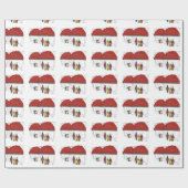 ニューヨーククリスマスウィンドウショッピングNYCホリデイ ラッピングペーパー (フラット)