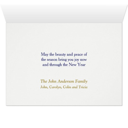 ニューヨーククリスマスカードからのスノーウィー・ビレッジ (内部横(下))