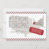 ニューヨーククリスマスムービングアナウンスメントホリデー シーズンカード (正面)