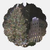 ニューヨーククリスマスNYCロックフェラーセンターツリー オーナメントカード (正面)