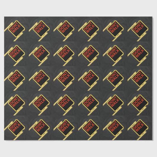 ニューヨーククロスウォークサインウォーク ラッピングペーパー (フラット)