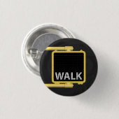 ニューヨーククロスウォークサインウォーク 缶バッジ (正面&裏面)