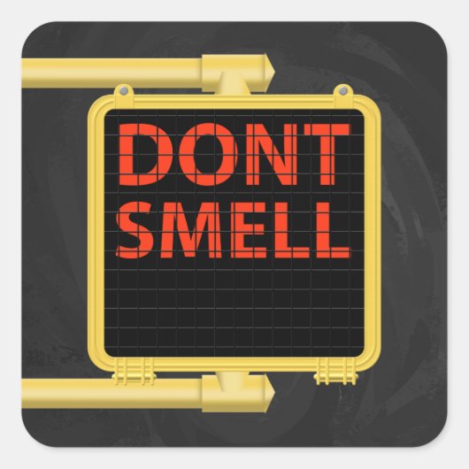 ニューヨーククロスウォークサインオイ スクエアシール (正面)