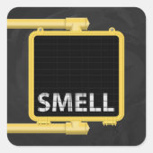 ニューヨーククロスウォークサインオイ スクエアシール (正面)