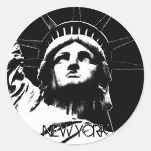 ニューヨーククールステッカーNew York Souvenirステッカー ラウンドシール