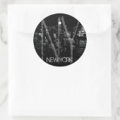ニューヨーククールステッカーNew York Souvenirステッカー ラウンドシール (バッグ)