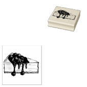 ニューヨークグルメさくらんぼチーズケークスライスNYCスタンプ ラバースタンプ (押印)