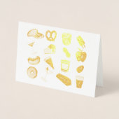 ニューヨークグルメクラシックNYCフーズPizza Bagel 箔カード (正面)