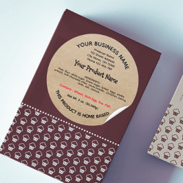 ニューヨークコテージフードローラーベルホームベーカリー ラウンドシール