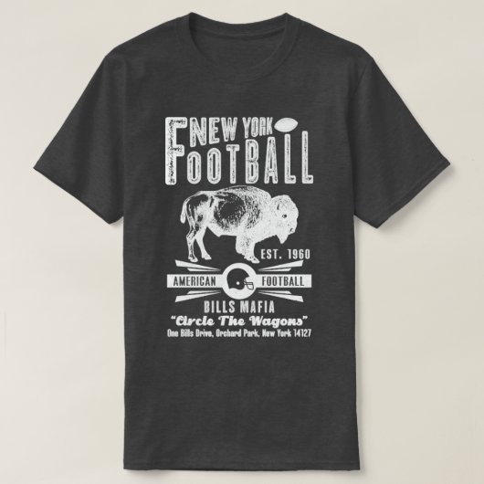 ニューヨークサッカーエスト1960ビルマフィアヴィンテージWhi Tシャツ (デザイン正面)