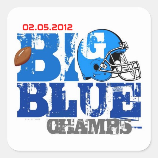 ニューヨークサッカーシャンズ2012ステッカー スクエアシール (正面)