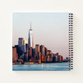 ニューヨークサンセットスカイラインビューオブワールドトレードセンター ノートブック (裏面)