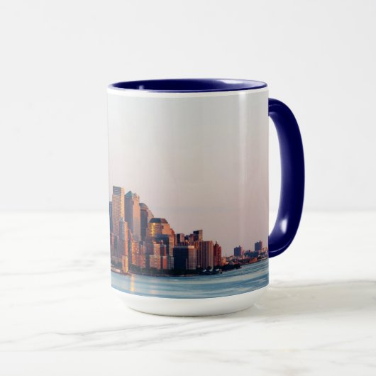 ニューヨークサンセットスカイラインビューオブワールドトレードセンター マグカップ (正面右)