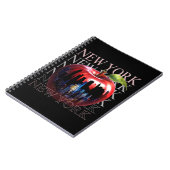 ニューヨークザビッグアップルフルーツシルエットシティ ノートブック (左側)