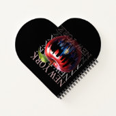 ニューヨークザビッグアップルフルーツシルエットシティ ノートブック (裏面)