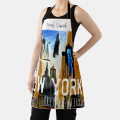 ニューヨークザビッグアップル絵画抽象芸術 エプロン (インサイチュ)