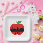 ニューヨークザビッグアップル – ニューヨーク州 ペーパープレート (パーティー)