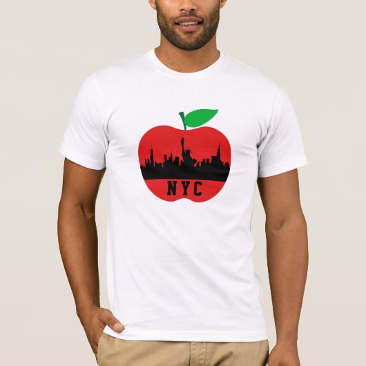 ニューヨークザビッグアップル – ニューヨーク州 Tシャツ (正面)