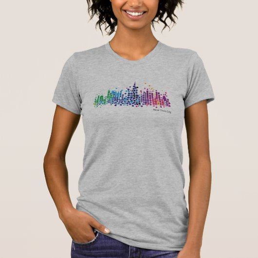 ニューヨークシティおもしろいシャツ Tシャツ (正面)