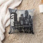 ニューヨークシティのアメリカ人のMoJoの枕 クッション (ブランケット)