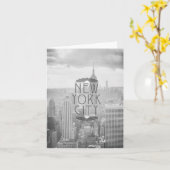 ニューヨークシティのアールデコの素晴らしさ旅行Notecard カード (黄色い花)