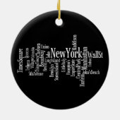 ニューヨークシティのオーナメント セラミックオーナメント (裏面)