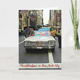 ニューヨークシティのクリスマスカードのサンタ シーズンカード