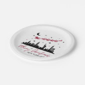 ニューヨークシティのクリスマス旅行、メリークリスマスニューヨーク ペーパープレート (アングル)