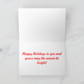 ニューヨークシティのクリスマス シーズンカード (内部)