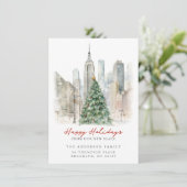 ニューヨークシティのクリスマス　新しい住所 案内状 (スタンド正面)