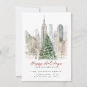 ニューヨークシティのクリスマス 新住所のお知らせ 案内状 (正面)