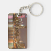 ニューヨークシティのスカイラインのパノラマ キーホルダー (裏面)