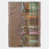 ニューヨークシティのスカイラインのパノラマ スローブランケット (正面縦)