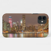 ニューヨークシティのスカイラインのパノラマ Case-Mate iPhoneケース (裏面(横))