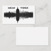 ニューヨークシティのスカイラインの名刺 名刺 (正面/裏面)