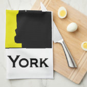 ニューヨークシティのスカイライン キッチンタオル (四つ折り)